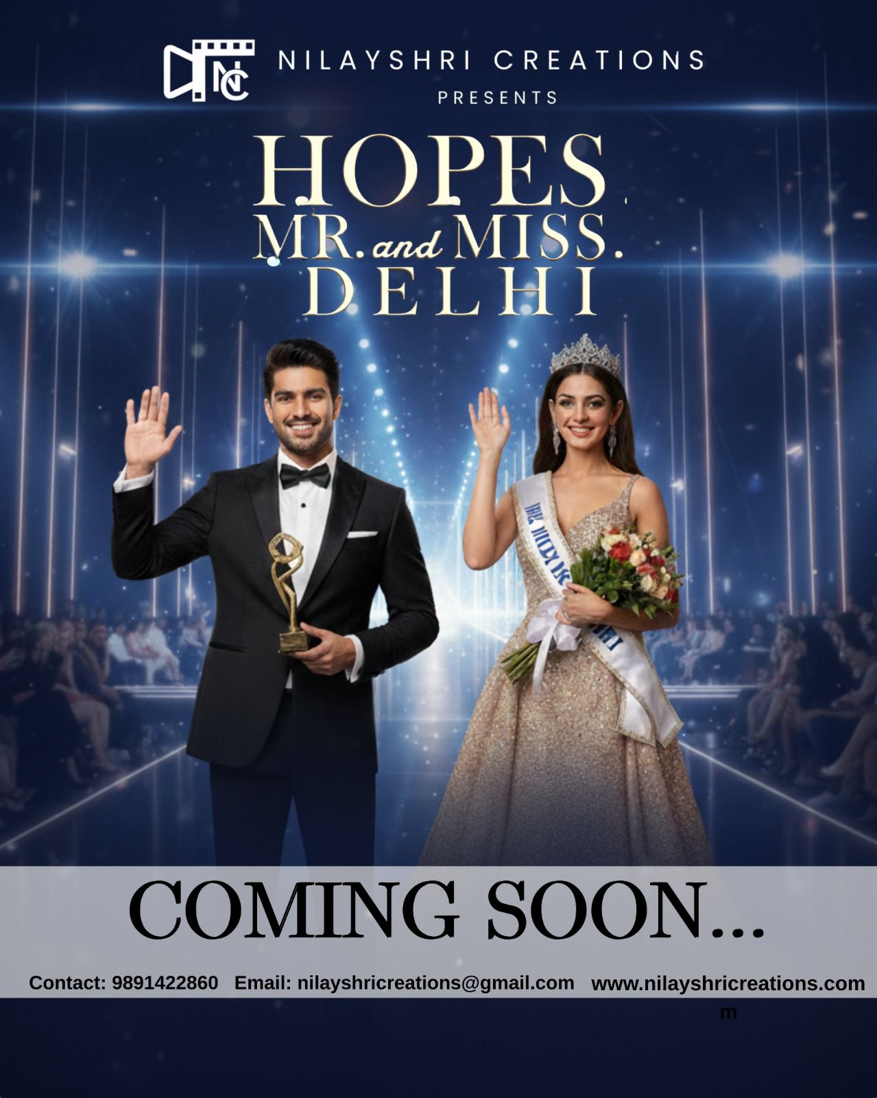 Go grab the crown! Best of luck to the future Mr. and Miss Delhi.