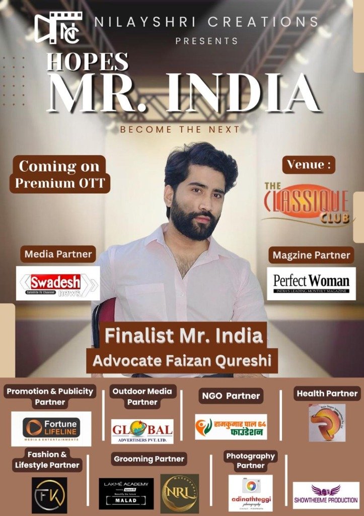 Finalist Mr. India Advocate Faizan Qureshi