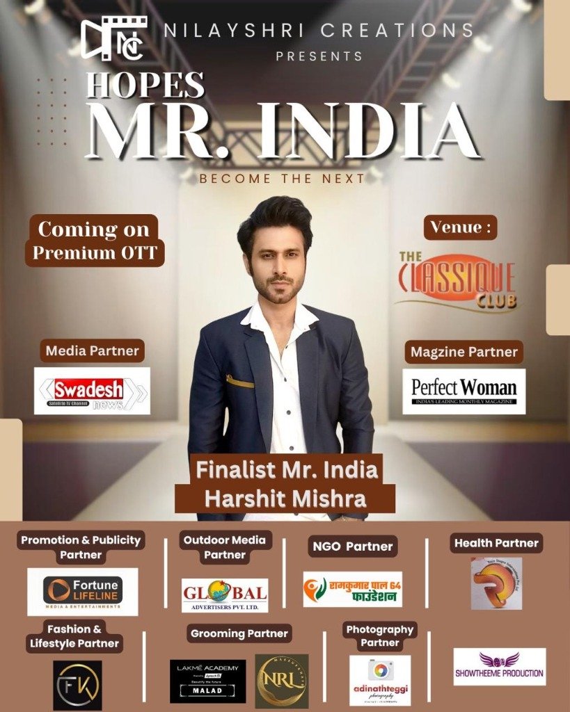 Finalist Mr. India Harshit Mishra
