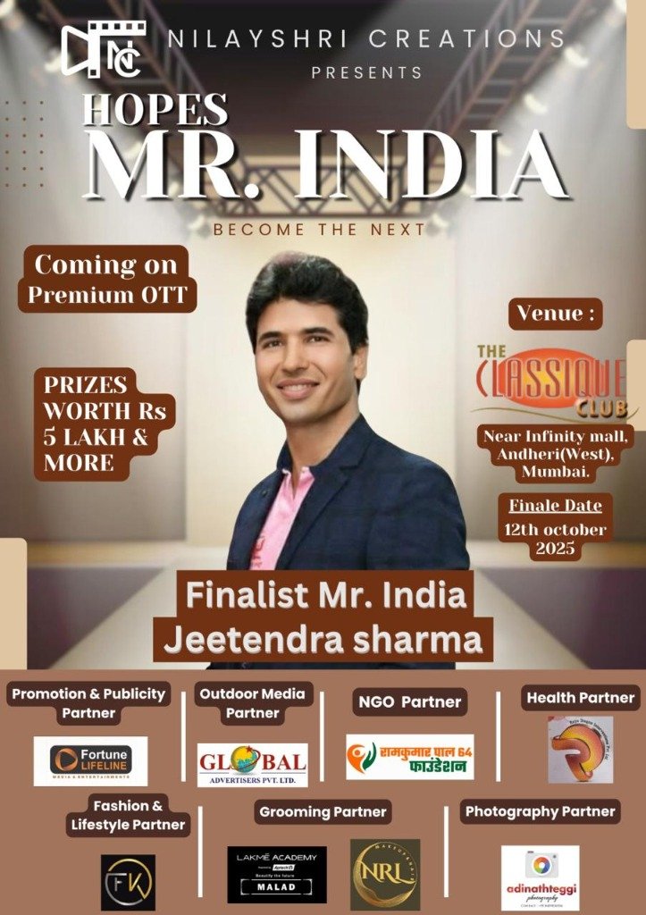 Finalist Mr. India Jeetendra Sharma
