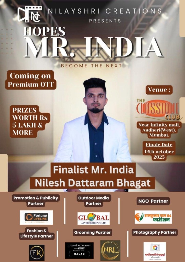 Finalist Mr. India Nilesh Dattaram Bhagat