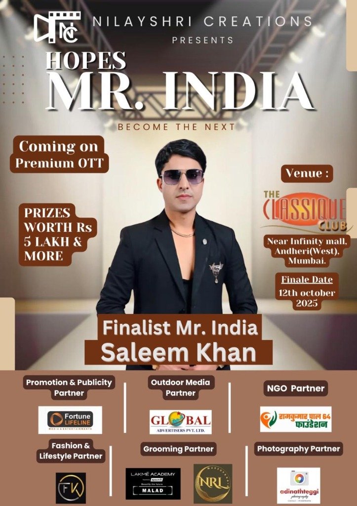 Finalist Mr. India Saleem Khan